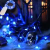 1m String Lights 10 LEDs 10pcs 1pc Blue Christmas New Year's Waterproof Party Decorative Batteries Powered