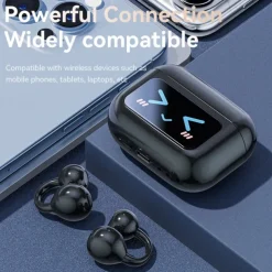 M100 True Wireless Headphones TWS Earbuds Ear Clip Bluetooth 5.3 Ergonomic Design Stereo Surround Sound for Fitness Gym Workout Camping / Hiking Travel Entertainment