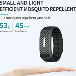 M30 Ultrasonic Anti-Mosquito Bracelet – Long-Life Mute Silicone Device for Outdoor Use by Adults and Children