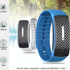 M30 Ultrasonic Anti-Mosquito Bracelet – Long-Life Mute Silicone Device for Outdoor Use by Adults and Children