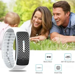 M30 Ultrasonic Anti-Mosquito Bracelet – Long-Life Mute Silicone Device for Outdoor Use by Adults and Children