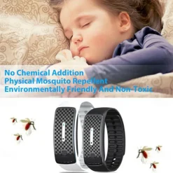 M30 Ultrasonic Anti-Mosquito Bracelet – Long-Life Mute Silicone Device for Outdoor Use by Adults and Children