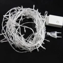 10M 9.6W Flash 100-LED Warm WhiteCool White Light Strip Light Lamp Christmas light string (EU Plug , AC 220V)