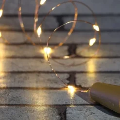 2m Wine Bottle String Lights 6pcs 20 LEDs Warm White White Red Creative Decoration for Party Holidays Christmas Tree Light up