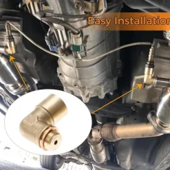 M18 x 1.5 Oxygen Sensor Spacer Extender Adapter 90 Degree Brass Extension Spacer Angled Oxygen Sensor Extender Adapter