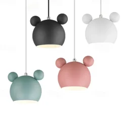 Macaron Color Restaurant Chandelier Bedroom Lighting Hanging Store Decorative Fixture Showroom Personality Pendant Light Children's Room 1-light E26/E27 Base Pendant Light