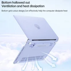 MacBook Case Compatible with Macbook Air Pro 13.3 14 16 inch Hard Plastic Crystal Clear