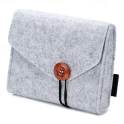 Macbook Power Adapter Case Storage Bag Felt Portable Electronics Accessories Organizer Pouch for MacBook Pro Air Laptop Power Supply Magic Mouse Charger Cable Hard Drive Power Bank