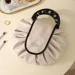 Magic Cosmetics Pouch Women Drawstring Cosmetic Bag Travel Storage Makeup Bag Organizer Female Make Up Pouch Portable Waterproof Toiletry Beauty Case