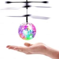 Magic Flying Ball Toy - Infrared Induction RC Drone, Disco Light LEDs, Rechargeable Indoor Outdoor Helicopter - for Boys Girls Festive Teens Tweens & Adults