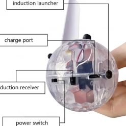 Magic Flying Ball Toy - Infrared Induction RC Drone, Disco Light LEDs, Rechargeable Indoor Outdoor Helicopter - for Boys Girls Festive Teens Tweens & Adults