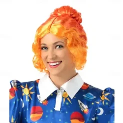 Magic School Bus Ms Frizzle Wig Cosplay Party Wigs Halloween Wigs