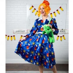Magic School Bus Ms Frizzle Wig Cosplay Party Wigs Halloween Wigs