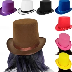 Magician Hat Magic Props Lincoln Hat 16cm Taller Top Hat Gentleman Top Hat Ball Hat