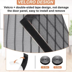 Magnetic Fly Screen Door, 90x210 cm, Insect Protection, Fly Curtain, Magnetic Door Curtains Against Flies Mosquito Velcro Mounting Door Mosquito Net for Balcony Door Patio Door Caravan