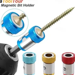 Magnetic Ring Cross Phillips Screwdriver Bit Holder 6.35mm 1/4 Universal Alloy Anti-corrosion Strong Magnetizer Power Hand Tool