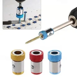 Magnetic Ring Cross Phillips Screwdriver Bit Holder 6.35mm 1/4 Universal Alloy Anti-corrosion Strong Magnetizer Power Hand Tool