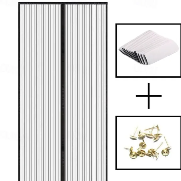 Magnetic Screen Door, Heavy Duty Door Screen Magnetic Closure Keep Bugs Out, Pet & Kid Friendly, Hands Free Door Screen