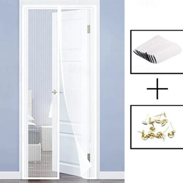 Magnetic Screen Door, Heavy Duty Door Screen Magnetic Closure Keep Bugs Out, Pet & Kid Friendly, Hands Free Door Screen