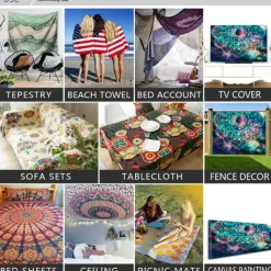 Majestic Waterfall Scenery Wall Tapestry Art Decor Blanket Curtain Hanging Home Bedroom Living Room