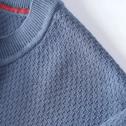 Male Silk Cotton Lyocell Blend T-Shirt Short Sleeve Crew Neck Summer Plain Jacquard Elegant Classic Crewneck Minimalist Vacation Home Cotton Black Blue Navy Blue Top Tee for Men