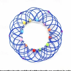 Mandala Decompression Flower Basket & Steel Ring Sensory Toys - Relieve Stress and Anxiety for Kids and Adults - Perfect Halloween and Christmas Gift for Fidgeters, Autistic and ADHD Individuals