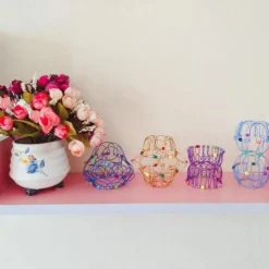 Mandala Decompression Flower Basket & Steel Ring Sensory Toys - Relieve Stress and Anxiety for Kids and Adults - Perfect Halloween and Christmas Gift for Fidgeters, Autistic and ADHD Individuals