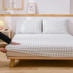 Mandala Geometric Fitted Sheets Single Small Double King Super King Small Square Bottom Sheets Twin Full Size Bedsheet Bed White Multicolor