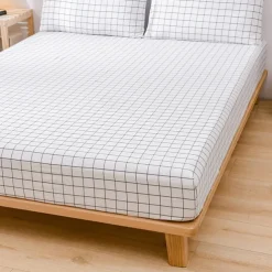 Mandala Geometric Fitted Sheets Single Small Double King Super King Small Square Bottom Sheets Twin Full Size Bedsheet Bed White Multicolor