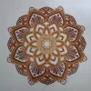 Mandala Night Light Wooden Decorative Lamp Yoga Room LED Night Light Multilayered Laser Cut Carved Light Wall Decor for Home Living Room Bedroom Ornament 1PC