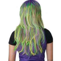 Mardi Gras Party Girl Wig Standard For Carvinal