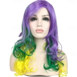 Mardi Gras Wigs Party DELUXE Wig For Carvinal
