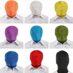 Mask Bodysuit Cosplay Carnival Costume Full Body Suit Men's Women's Cosplay Masks Solid Color Costume for Carnival Masquerade Adults'