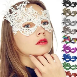 Masquerade Mask for Women Venetian Lace Eye Mask For Party Prom Ball Costume Mardi Gras For Couples