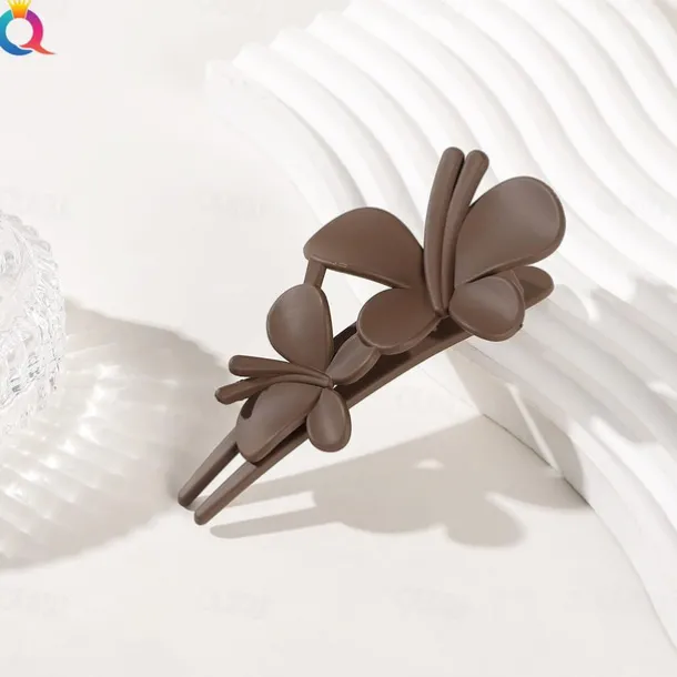 Matte Hair Clip Large Butterfly Duckbill Clip ins High-end Ponytail Clip Hair Accessories For Children Girls