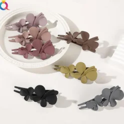 Matte Hair Clip Large Butterfly Duckbill Clip ins High-end Ponytail Clip Hair Accessories For Children Girls