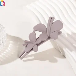 Matte Hair Clip Large Butterfly Duckbill Clip ins High-end Ponytail Clip Hair Accessories For Children Girls