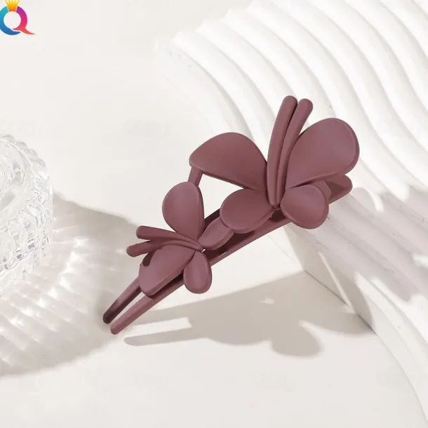 Matte Hair Clip Large Butterfly Duckbill Clip ins High-end Ponytail Clip Hair Accessories For Children Girls