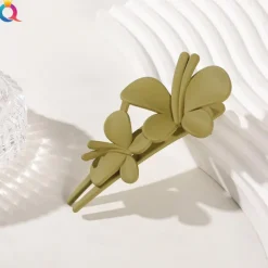 Matte Hair Clip Large Butterfly Duckbill Clip ins High-end Ponytail Clip Hair Accessories For Children Girls