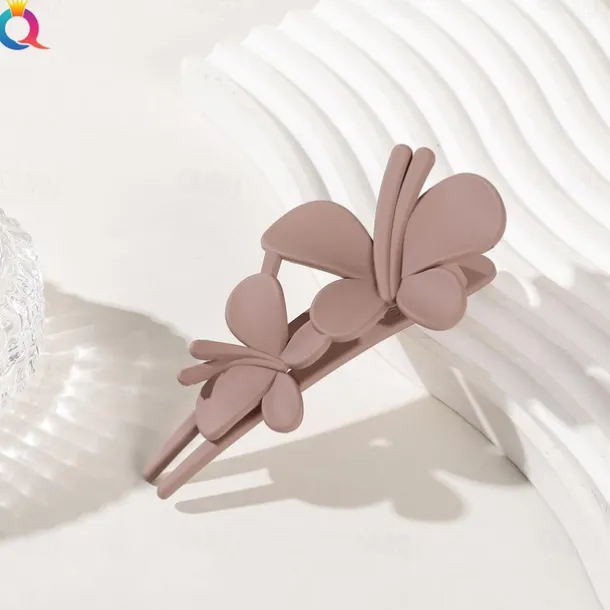 Matte Hair Clip Large Butterfly Duckbill Clip ins High-end Ponytail Clip Hair Accessories For Children Girls