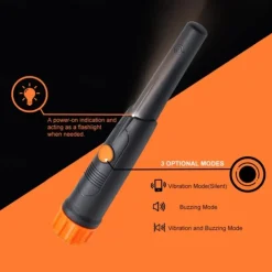 MD - 720 Handheld Metal Detector - Portable Treasure Hunting Rod with Waterproof to 3 Meters, LED & Vibration