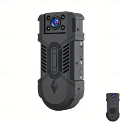 MD32 Mini Body Cameras Wireless WiFi Camera Security Nanny Smart Home Pet Dog Camera Indoor Outdoor Sports Pocket Baby Cam1080P Rotated 180 Degrees
