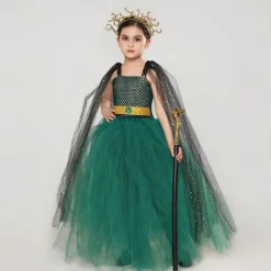 Medusa Halloween Dress Cosplay Costume Tutu Cosplay Kid's Girls' Carnival Masquerade Performance Party Halloween Easy Halloween Costumes Dress Up