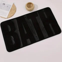 Memory Foam Bath Mat, Cobblestone Super Absorbent Bath Mat, Machine Washable And Ultra Soft, Bathroom Supplies