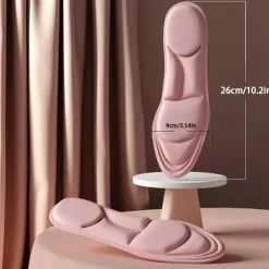 Memory Foam Massage Insoles for Foot Pain Relief – Soft Arch Support Cushion Pads for Men and Women, Shock-Absorbing Inserts for Walking, Running, Standing All Day