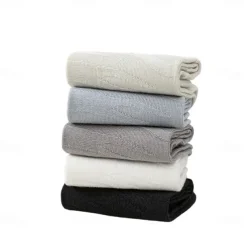 Men 1 Pair Socks Black White Color Plain School Formal Outdoor Plain Thin Summer Daily Casual