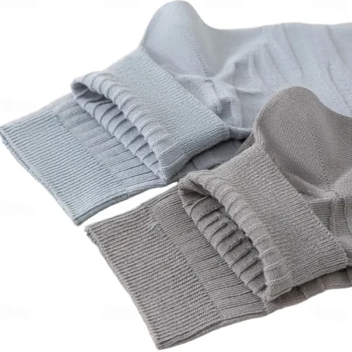 Men 1 Pair Socks Black White Color Plain School Formal Outdoor Plain Thin Summer Daily Casual