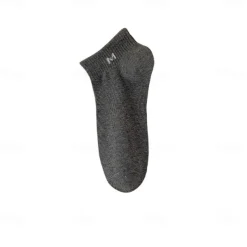 Men 1 Pair Socks No Show & Liner Socks Black White Color Plain School Formal Outdoor Medium Summer Spring Fall Winter Daily Casual