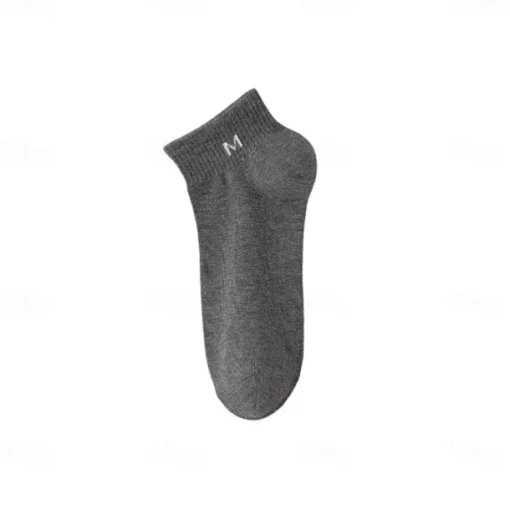 Men 1 Pair Socks No Show & Liner Socks Black White Color Plain School Formal Outdoor Medium Summer Spring Fall Winter Daily Casual