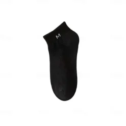 Men 1 Pair Socks No Show & Liner Socks Black White Color Plain School Formal Outdoor Medium Summer Spring Fall Winter Daily Casual